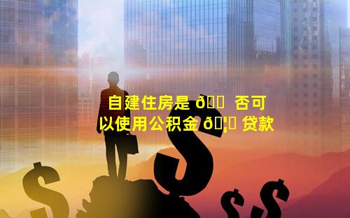 自建住房是 🐠 否可以使用公积金 🦁 贷款